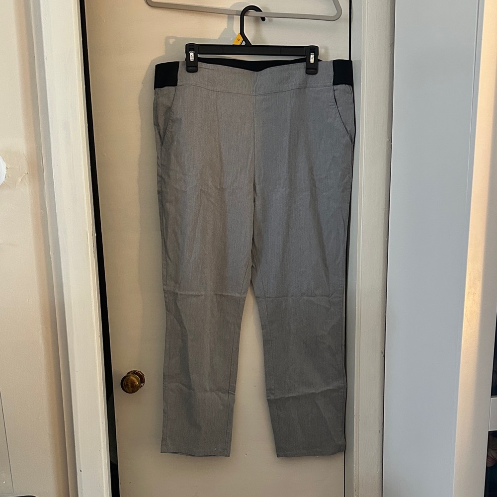 Simply Vera Vera Wang Women's Gray and Black Slacks